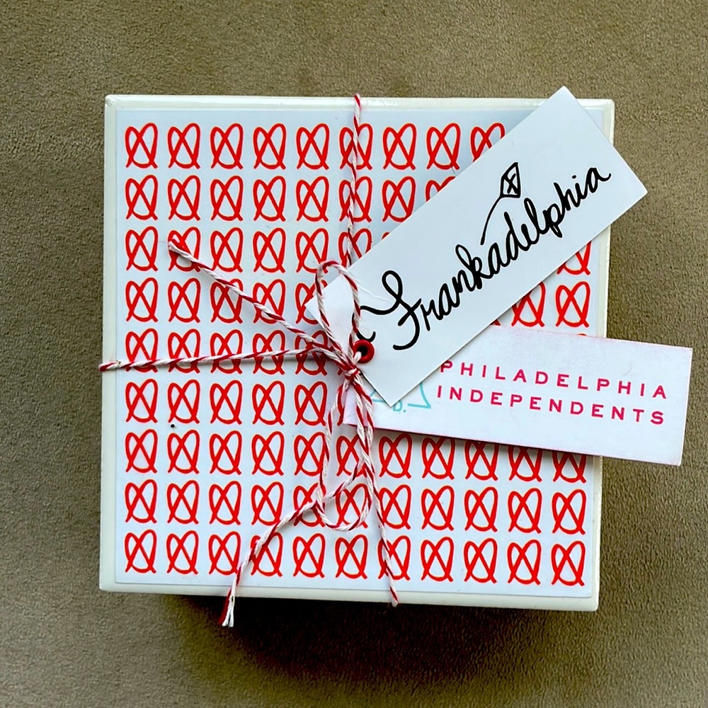 COASTERS - PHILLY design w/ pretzels ⭐️ NEW! Go Eagles!